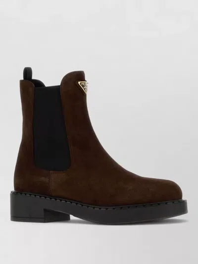Prada Leather Ankle Boots