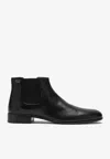 Prada Ankle Boots With Elastic Side Panels In Black