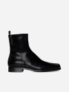 PRADA LEATHER ANKLE BOOTS