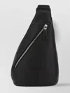 PRADA LEATHER BACKPACK WITH ADJUSTABLE STRAP AND METAL HARDWARE
