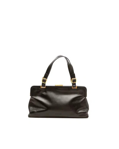 Prada Leather Bag In Black