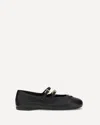 Prada Women Nappa Leather Ballerinas In Black