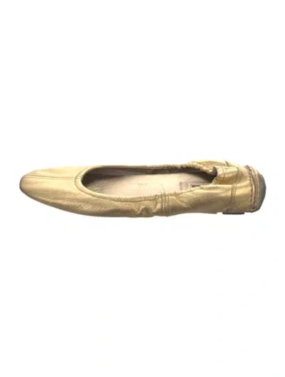 Pre-owned Prada Leather Ballet Flats
