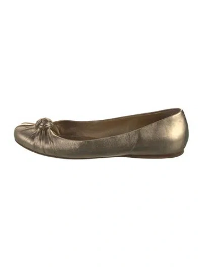 Pre-owned Prada Leather Ballet Flats
