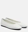 Prada Leather Ballet Flats In Multi