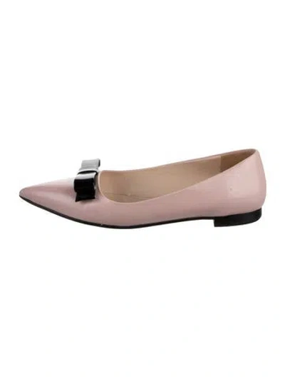 Pre-owned Prada Leather Ballet Flats In Multi