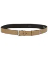 Prada Enamel Triangle-logo Leather Belt