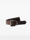 Prada Antiqued Leather Belt