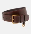 Prada Leather Belt In Brown