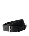 Prada Men's Adjustable Leather Belt In Black