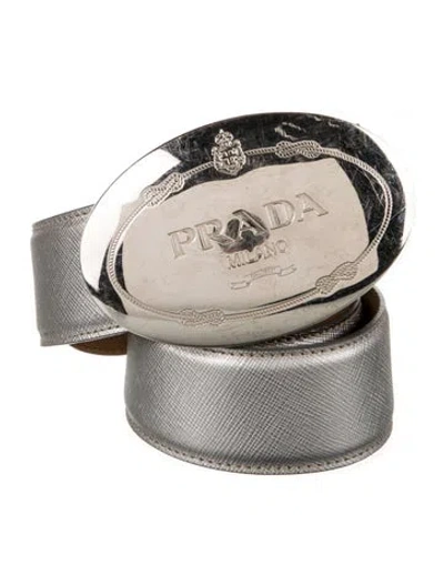 Pre-owned Prada Leather Belt