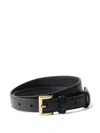 Prada Leather Belt In Black