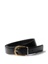 Prada Leather Belt In Black