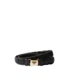 Prada Leather Belt In Black