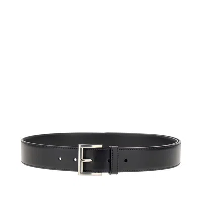 Prada Leather Belt In Black