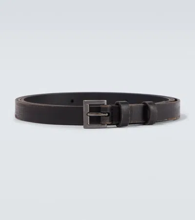 Prada Leather Belt In Black