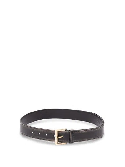 Prada Leather Belt In Black