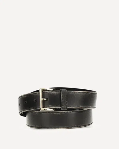 Prada Leather Belt In Black