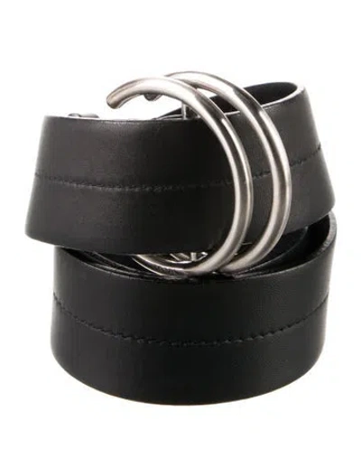 Pre-owned Prada Leather Belt In Black