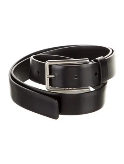 Pre-owned Prada Leather Belt In Black