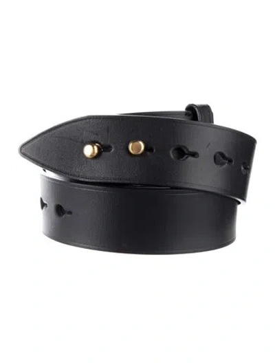 Pre-owned Prada Leather Belt In Black