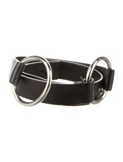 Pre-owned Prada Leather Belt In Black