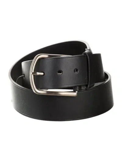 Pre-owned Prada Leather Belt In Black