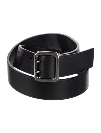 Pre-owned Prada Leather Belt In Black