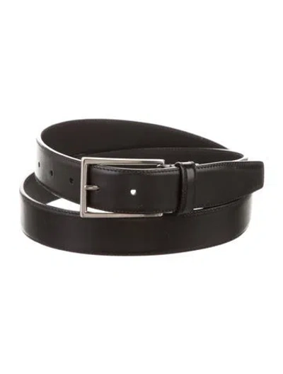 Pre-owned Prada Leather Belt In Black