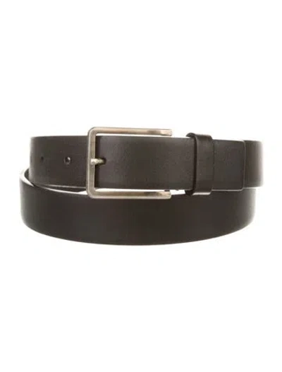 Pre-owned Prada Leather Belt In Black