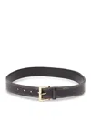 Prada Leather Belt In Black