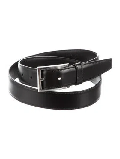 Pre-owned Prada Leather Belt In Black