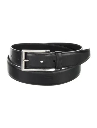 Pre-owned Prada Leather Belt In Black