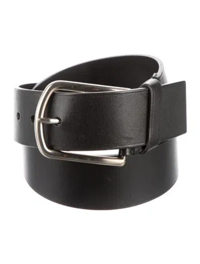 Pre-owned Prada Leather Belt In Black