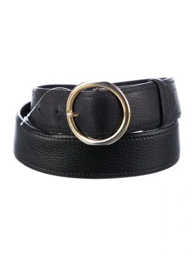 Pre-owned Prada Leather Belt In Black