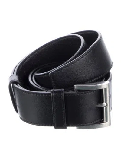Pre-owned Prada Leather Belt In Black