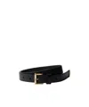 Prada Leather Belt In Black