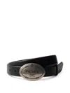 Prada Leather Belt In Black
