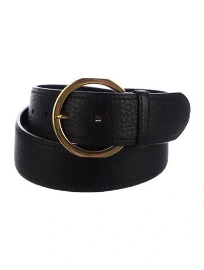 Pre-owned Prada Leather Belt In Black