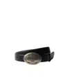 Prada Leather Belt In Black