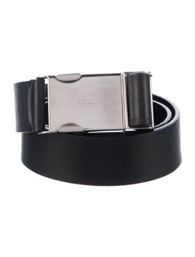 Pre-owned Prada Leather Belt In Black
