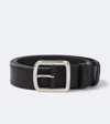 Prada Leather Belt In Black