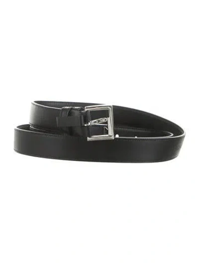 Pre-owned Prada Leather Belt In Black