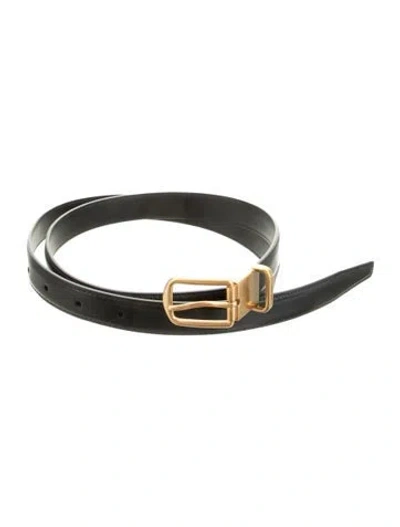 Pre-owned Prada Leather Belt In Black
