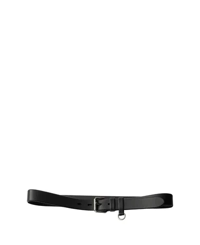 Prada Leather Belt In Black