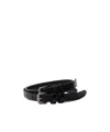 Prada Leather Belt In Black