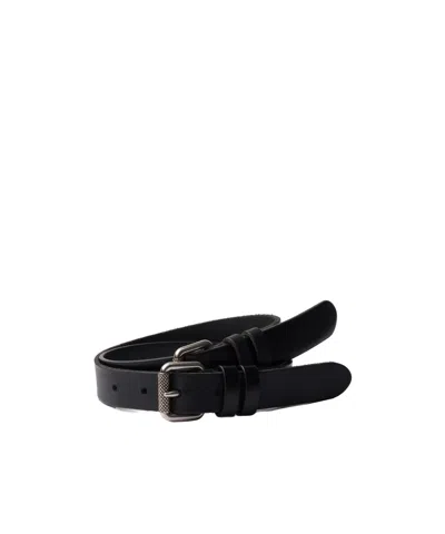 Prada Leather Belt In Black