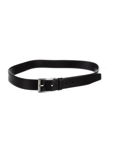Pre-owned Prada Leather Belt In Black
