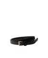 Prada Leather Belt In Black