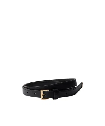 Prada Leather Belt In Black